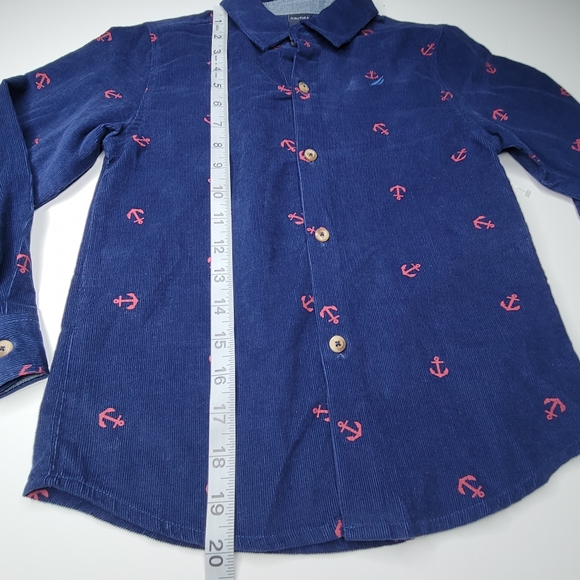 NWT Nautica Boys Long sleeve Anchor button down size 6 - Picture 3 of 6